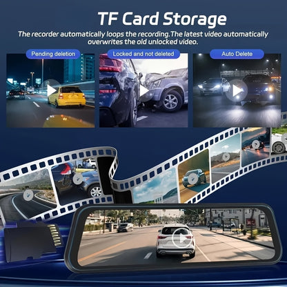 4k Mirror Dash Cam With Dual Cameras