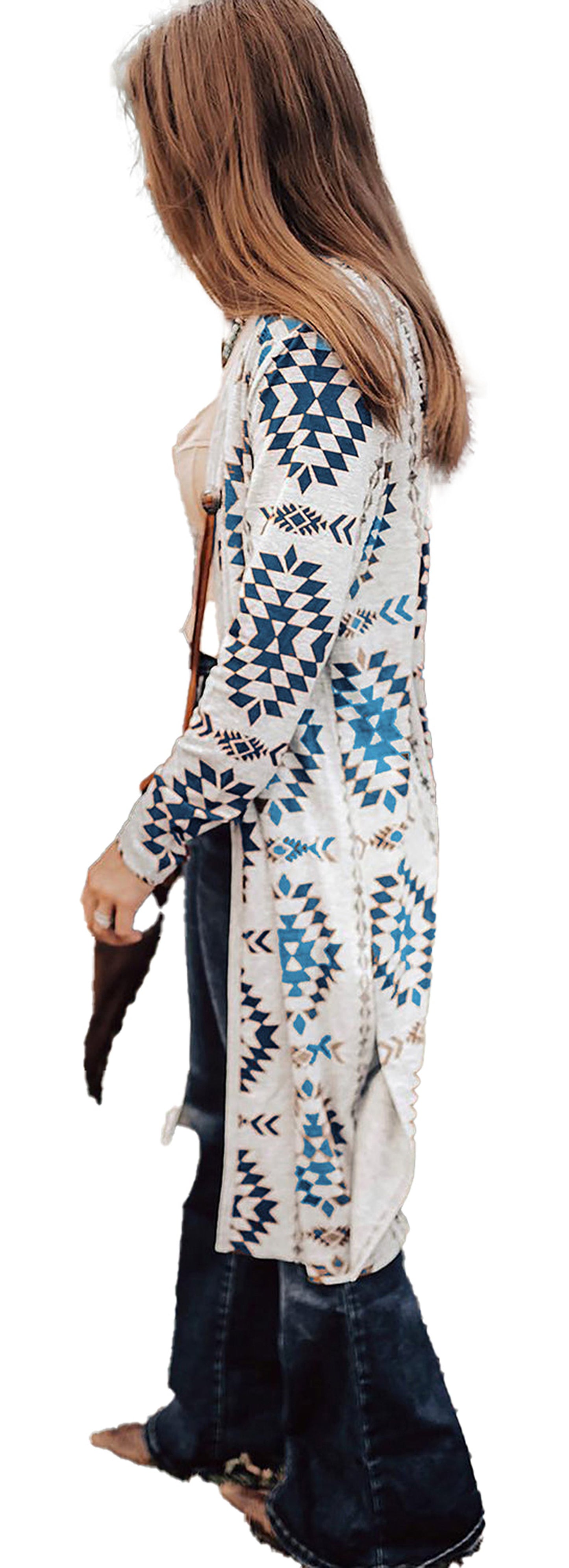 Brown Aztec Cardigan For Women