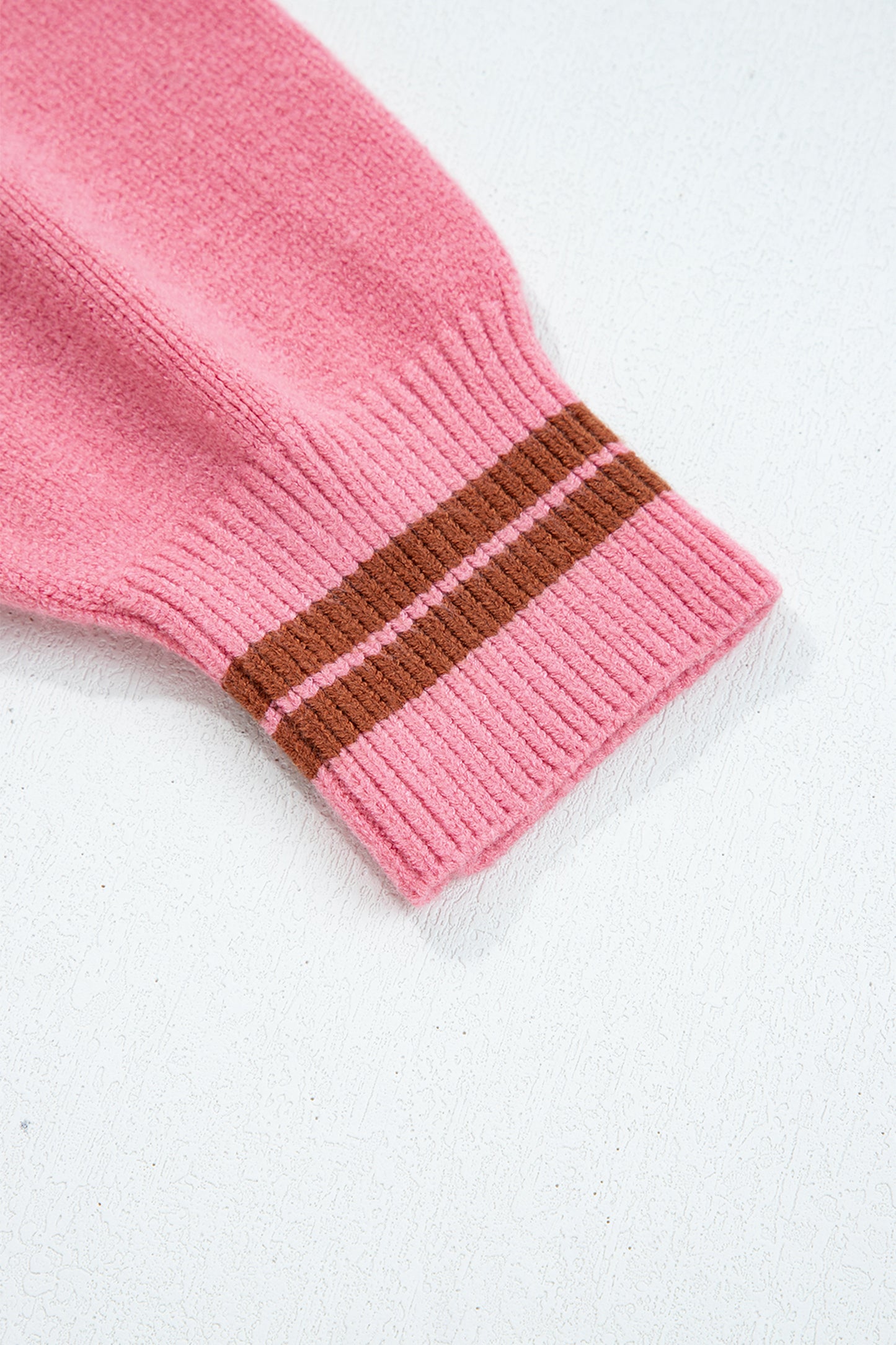 Peach Blossom Embroidered Western Sweater