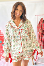 Pink Nutcracker Pajama Set For Cozy Nights