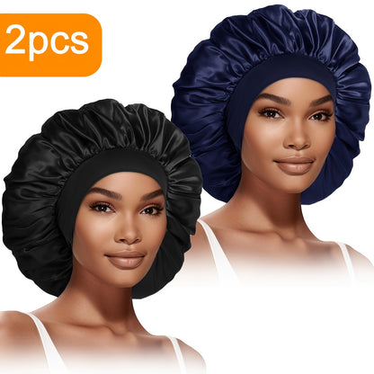 Extra Large Satin Bonnet For Women 2 Pack