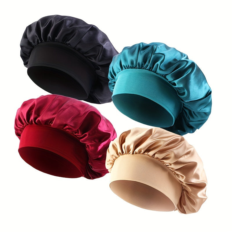 Satin Bonnet Set For Women 4 Colors