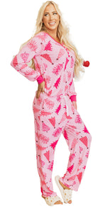 Pink Christmas Tree Lounge Set