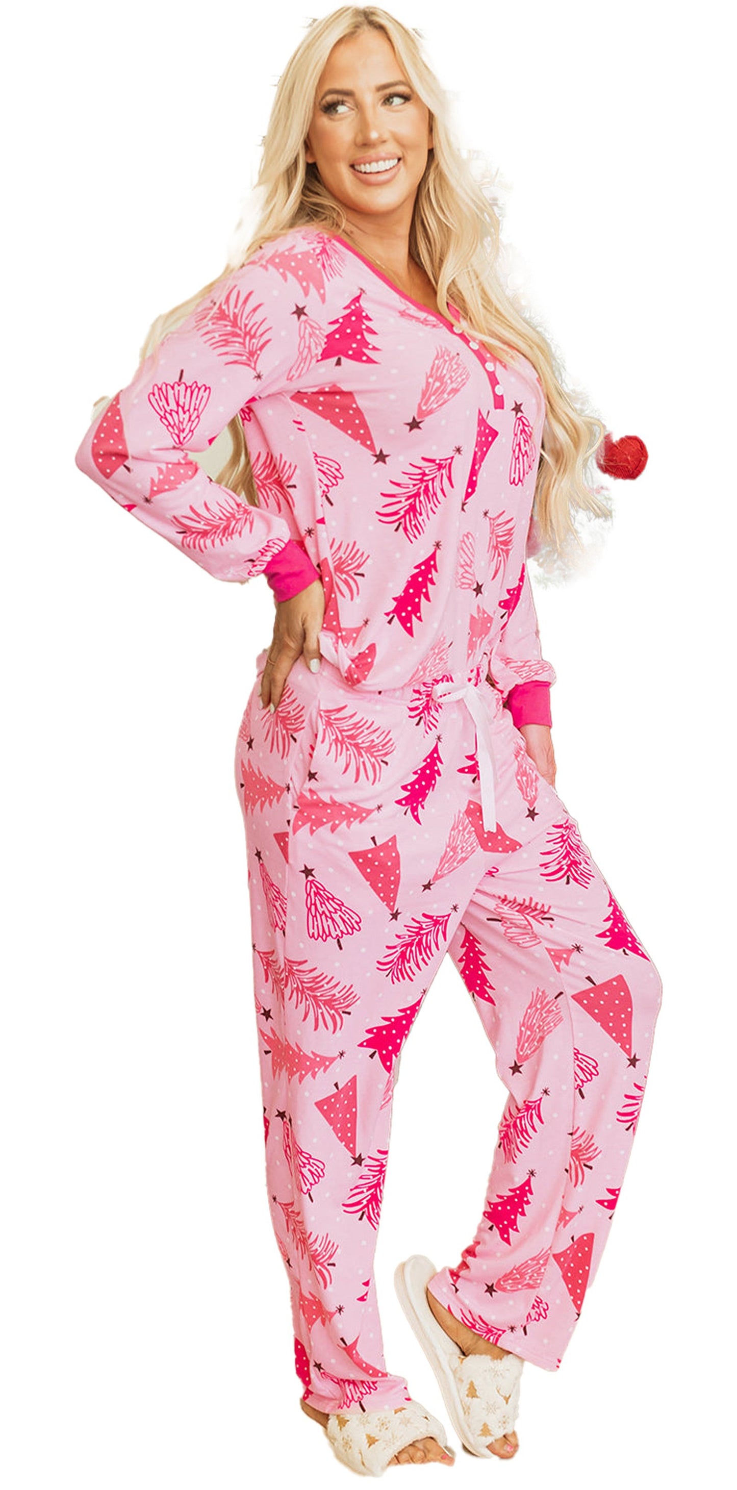 Pink Christmas Tree Lounge Set