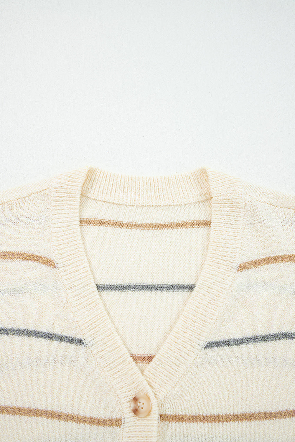 Multicolour Striped Cardigan Sweater