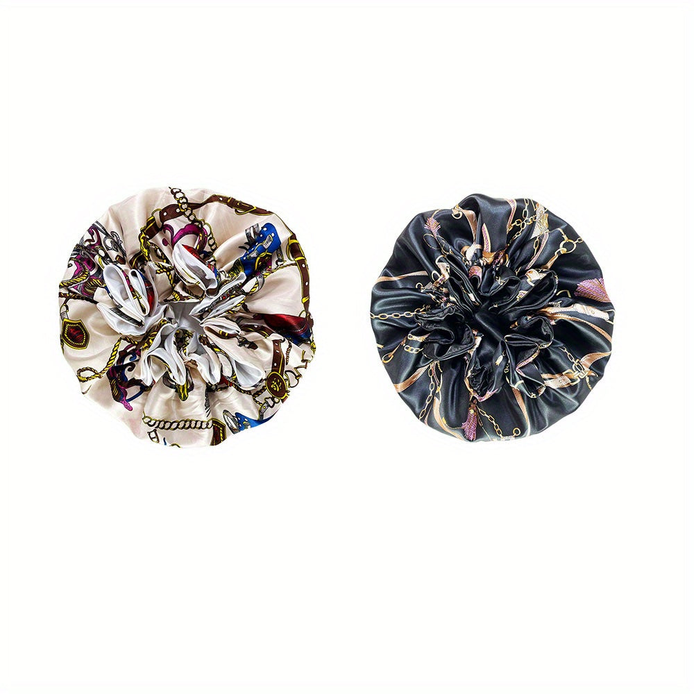 Double Layer Satin Bonnet For Sleeping