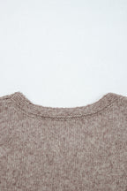 Gray Dot Detail Sweater For Trendy Style