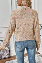 Aruba Blue Rhinestone Sweater Cardigan