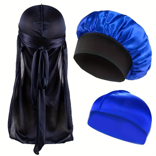 Satin Durag And Bonnet Set Red Edition