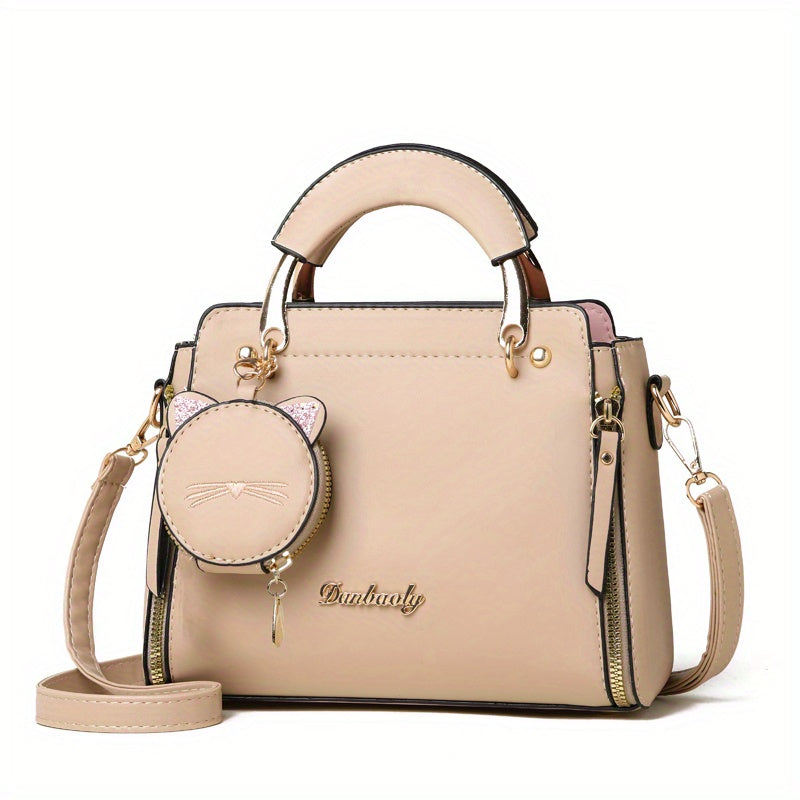 Cat Pendant Crossbody Bag For Stylish Flair