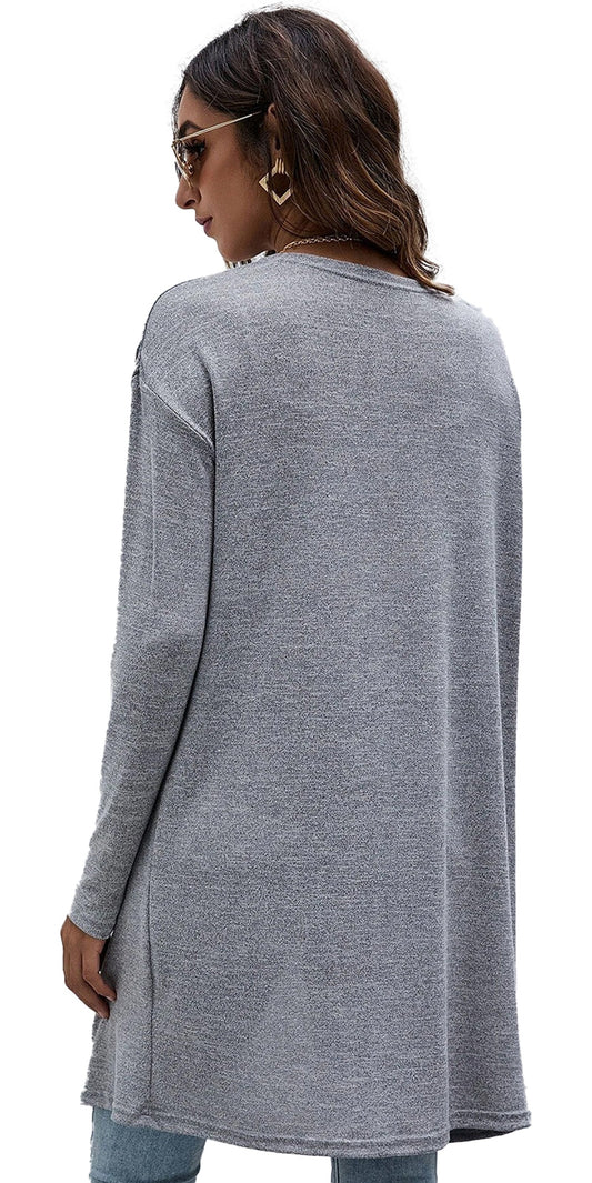High Rise Lightweight Cardigan For Women