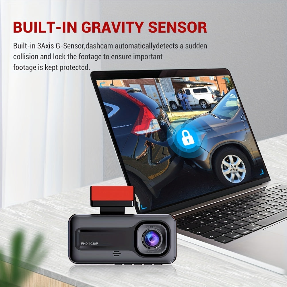 Dual Lens Dash Cam For Car Full Hd 1080p