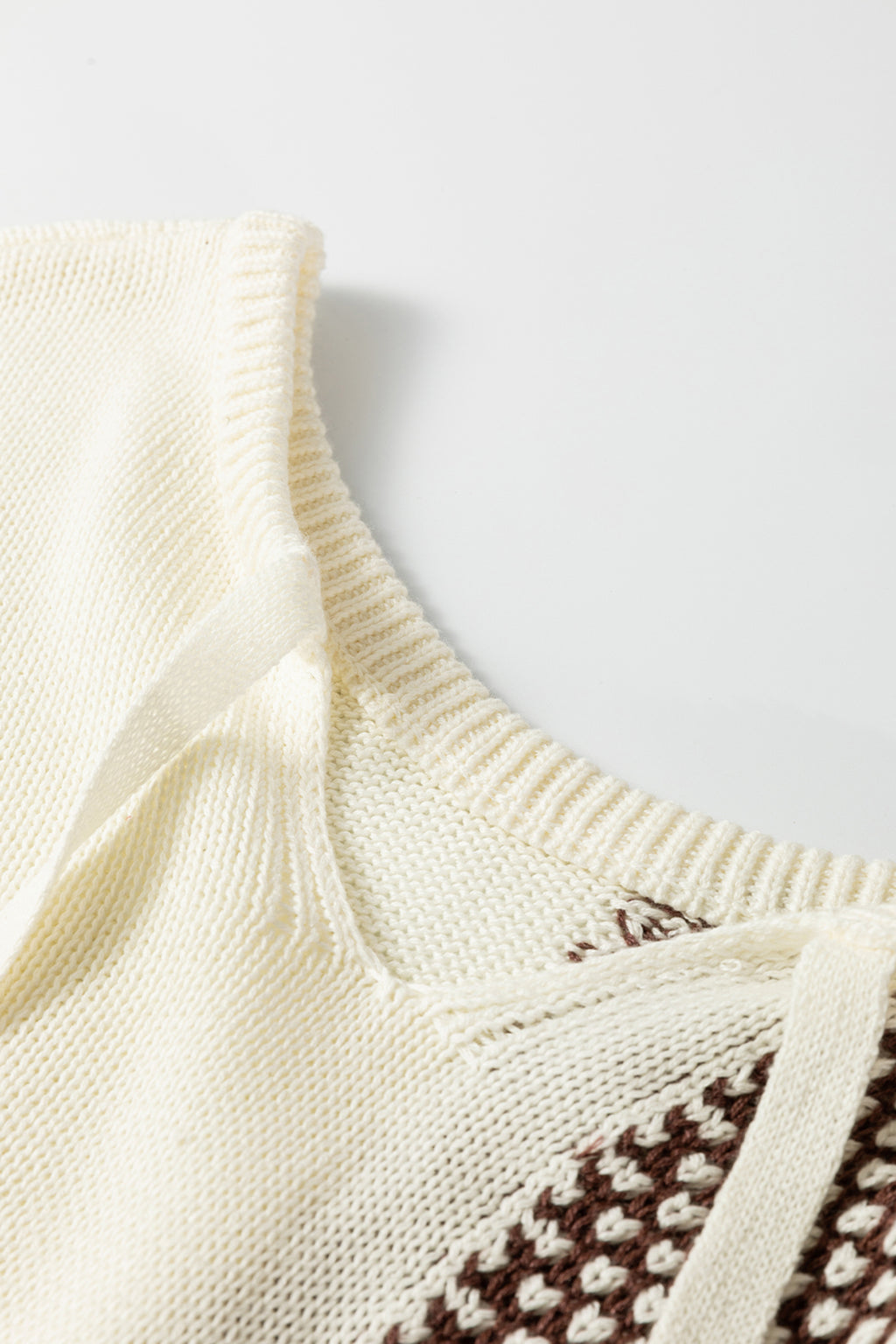 Dark Khaki Color Block Sweater