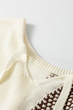 Dark Khaki Color Block Sweater