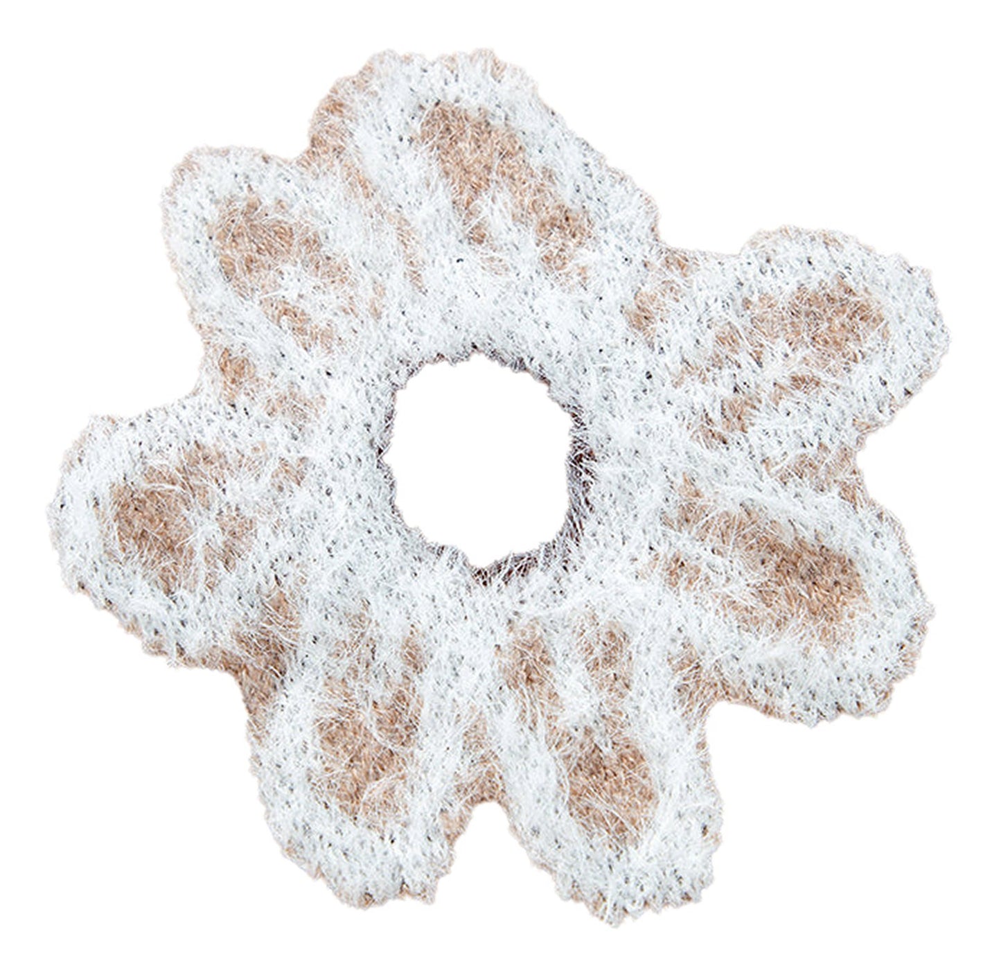 Smoke Gray Floral Knit Cardigan