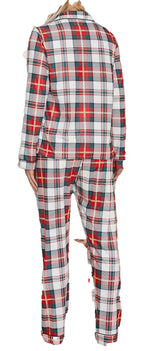 Red Plaid Christmas Pajamas Set