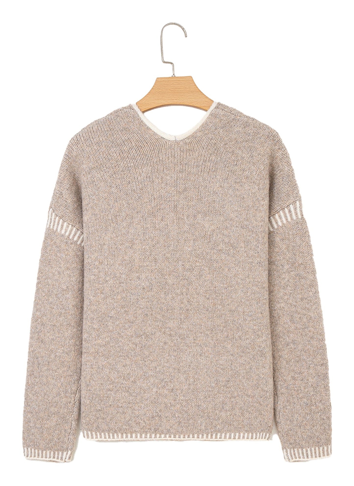 Pale Khaki Tied Front Cardigan