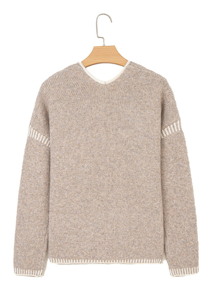 Pale Khaki Tied Front Cardigan