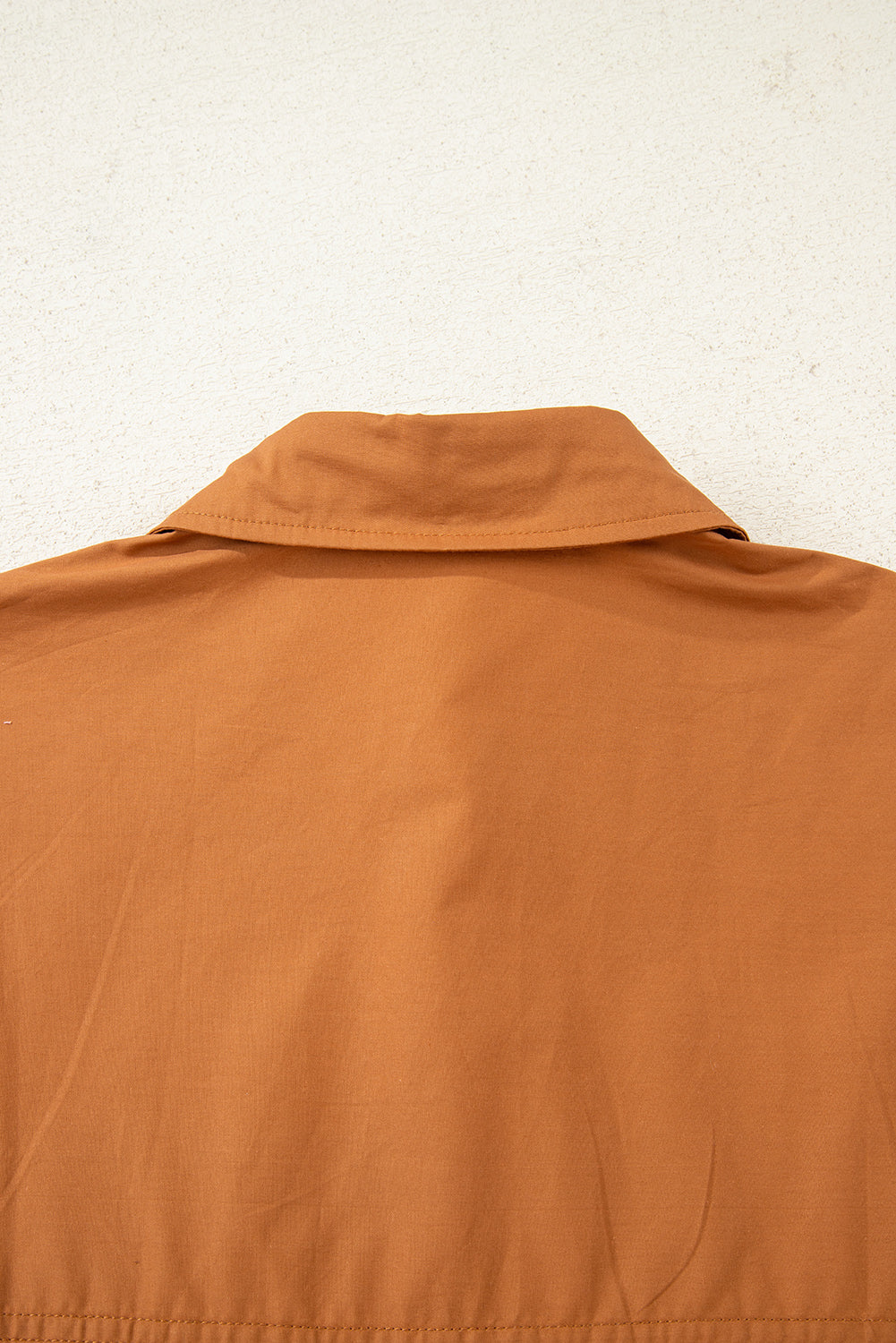 Khaki Plaid Tunic Dress Button Front