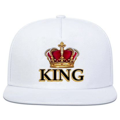 Crown King Flat Brim Cap Trendy Style
