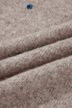 Gray Dot Detail Sweater For Trendy Style