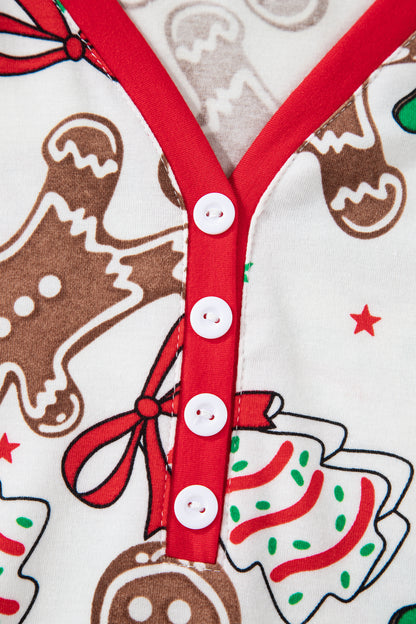 White Christmas Lounge Set For Women