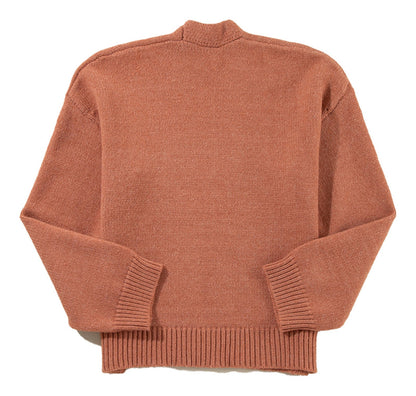 Beige Cropped Cardigan For Women