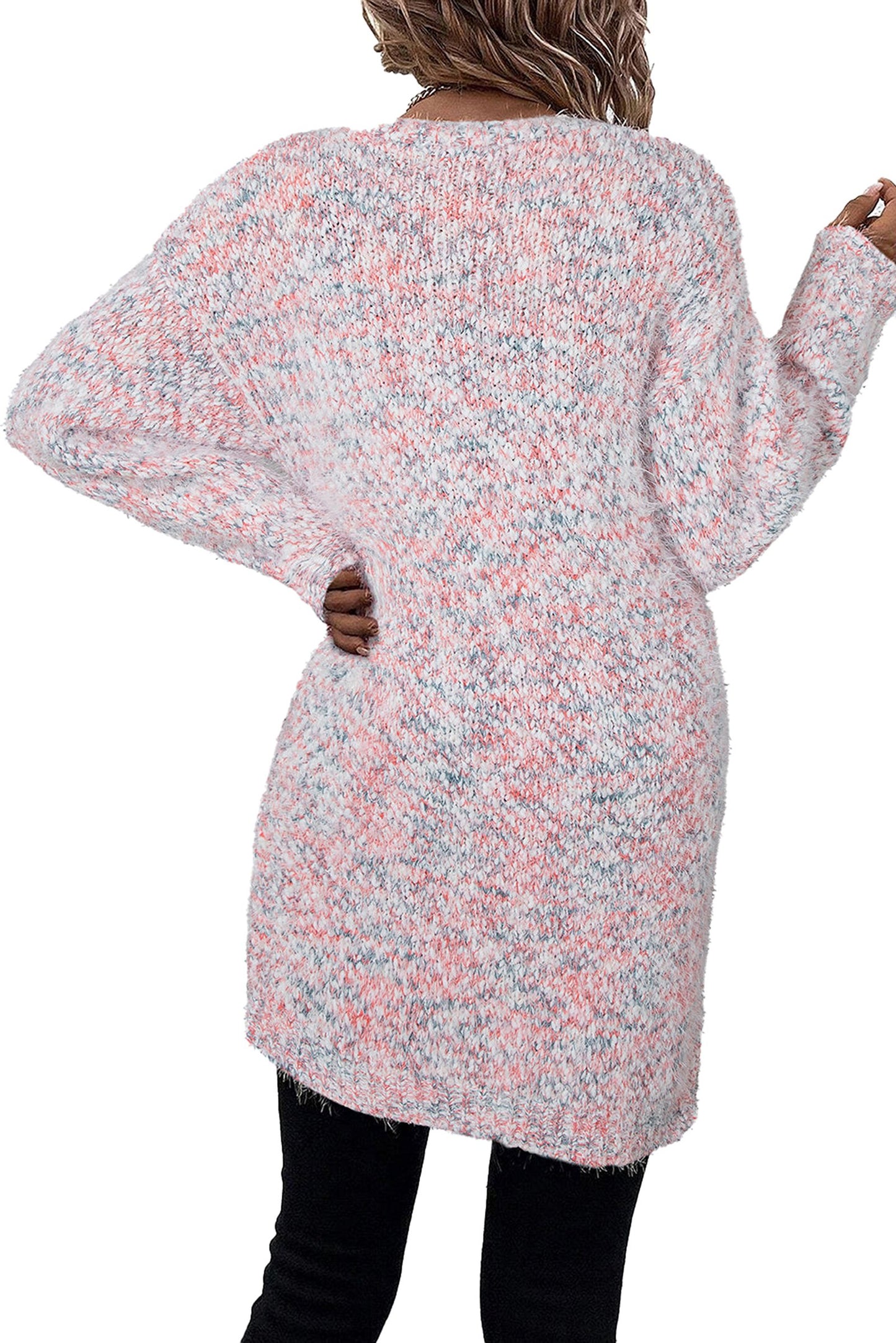 Pink Confetti Knit Cardigan For Stylish Looks