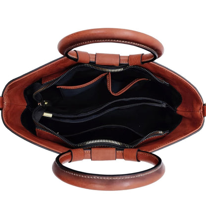 Vintage Flower Embossed Tote Bag