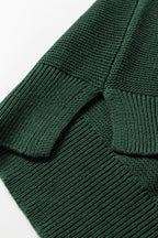 Mist Green Loose Sweater For Trendy Looks