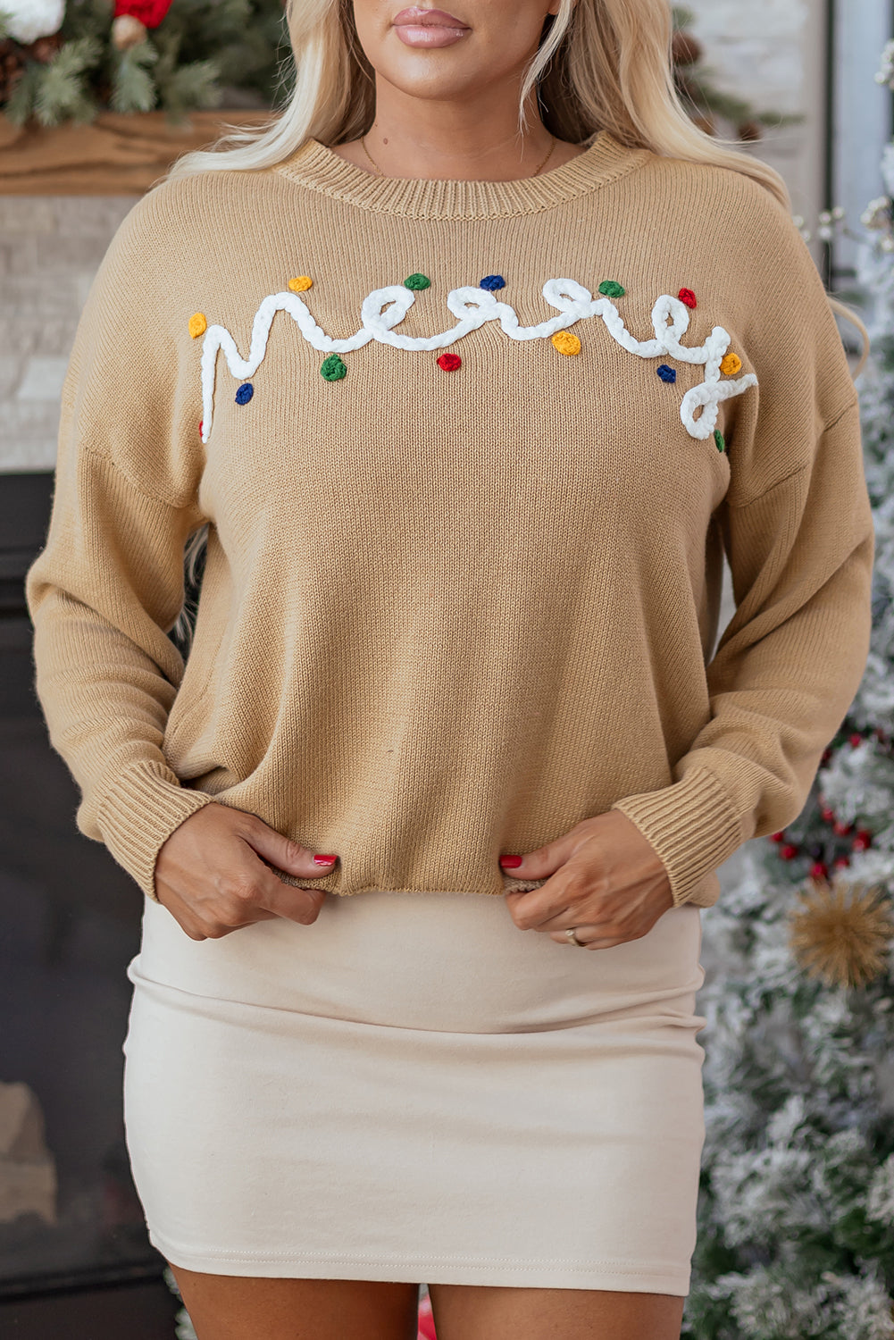 Smoke Gray Merry Sweater For Cozy Style