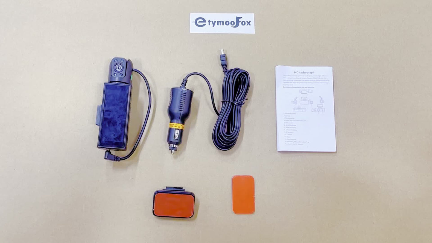 Dual Lens Dash Cam 1080p For Front & Cabin