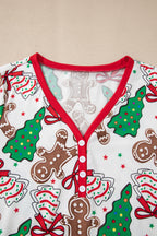 White Christmas Lounge Set For Women