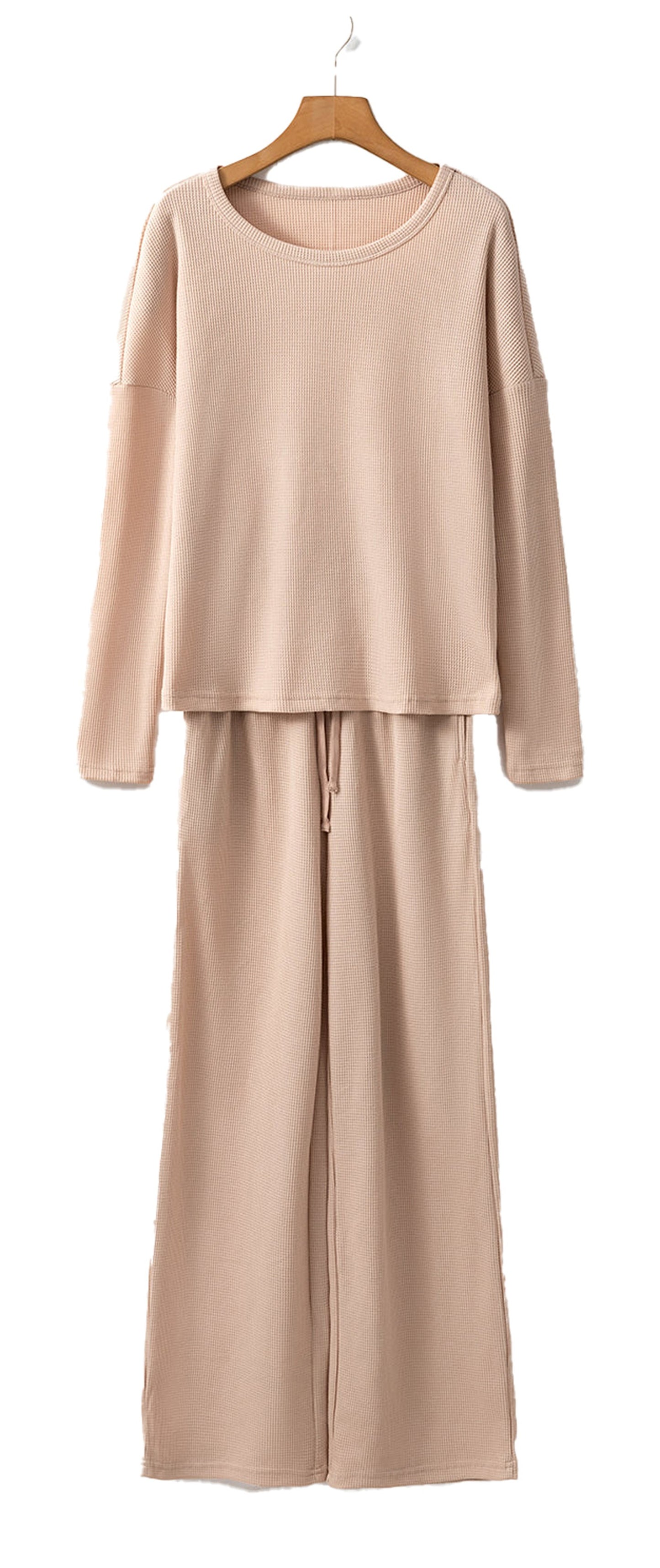 Parchment Textured Lounge Set Pajama Set