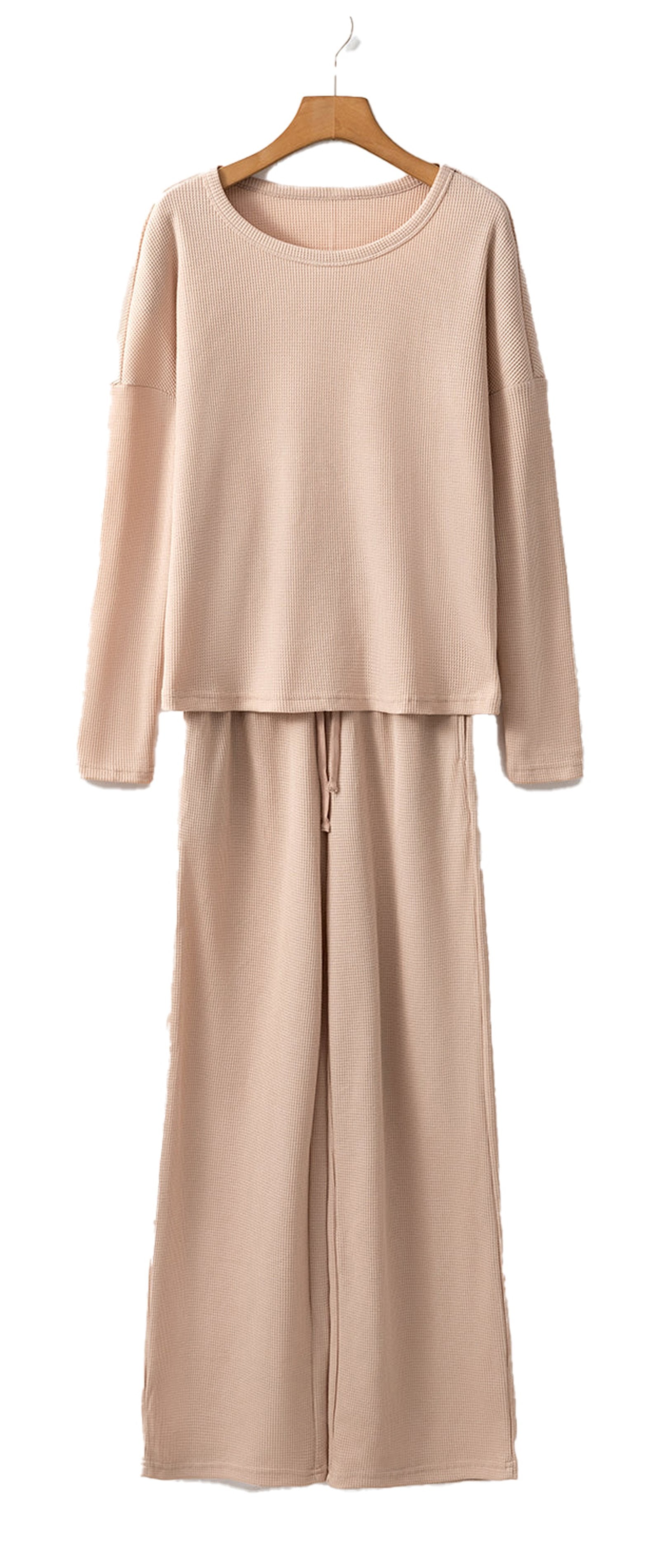 Parchment Textured Lounge Set Pajama Set