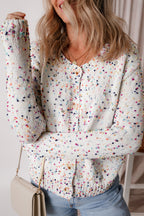 Aruba Blue Rhinestone Sweater Cardigan