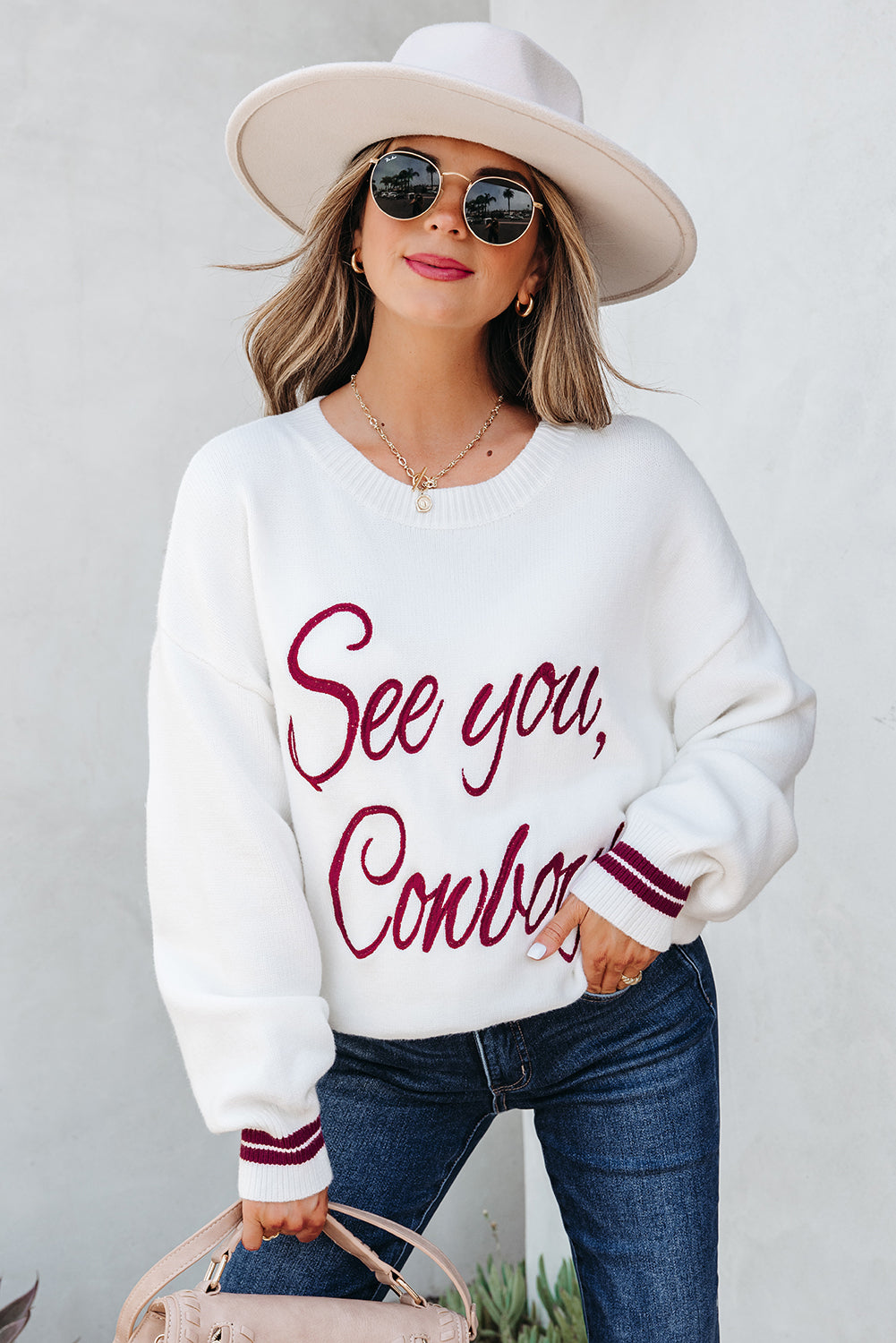 See You Cowboy Sweater For Trendy Style