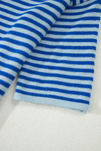 Cable Knit Cardigan Men in Striped Design