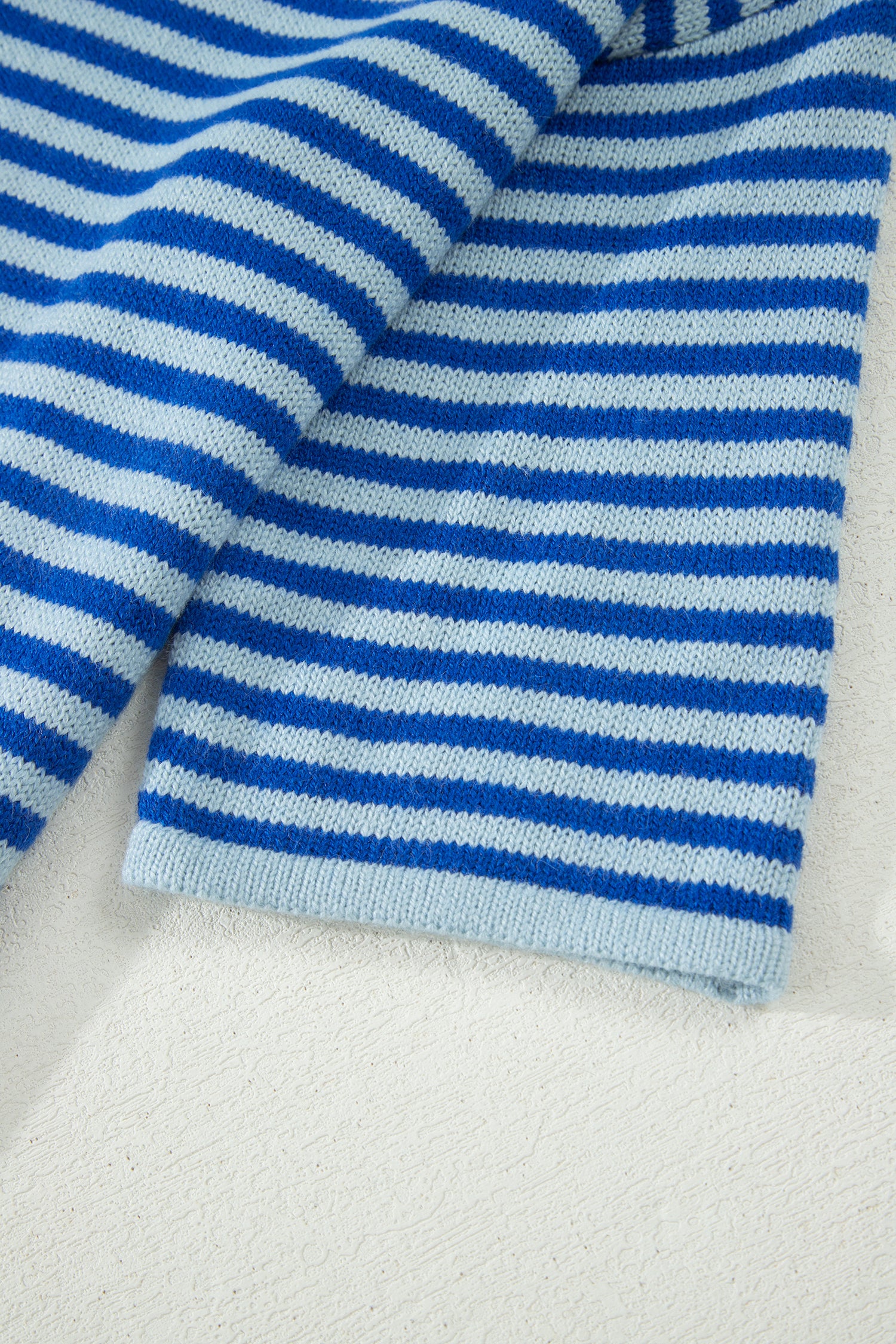 Cable Knit Cardigan Men in Striped Design