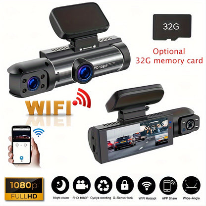 1080p Wifi Dash Cam For Cars With Night Vision