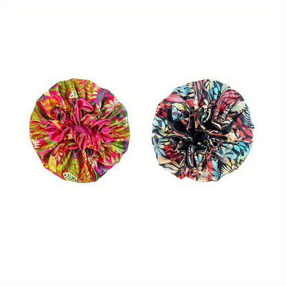 Double Layer Satin Bonnet For Sleeping