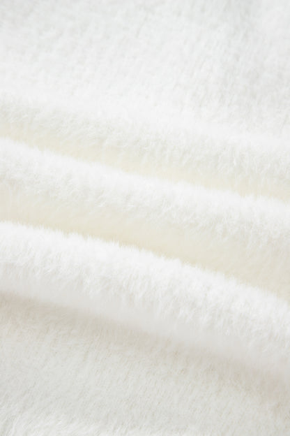 Dear-Lover Smoke Gray Fuzzy Cardigan For Cozy Style