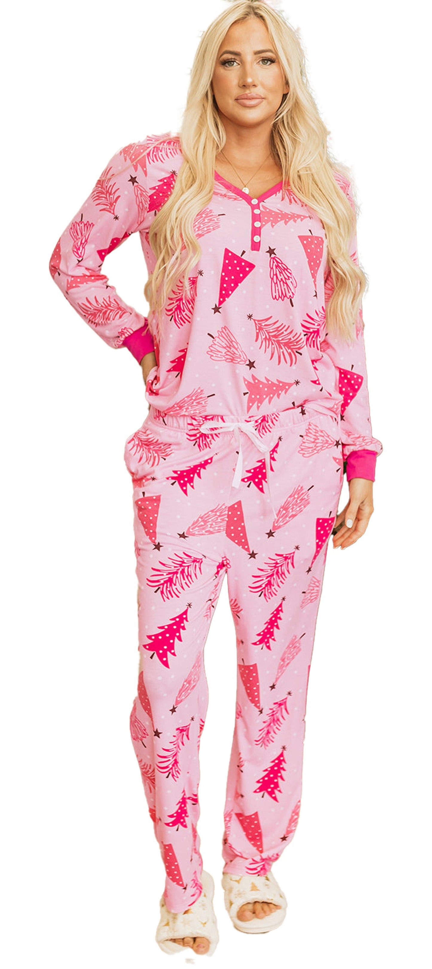 Pink Christmas Tree Lounge Set