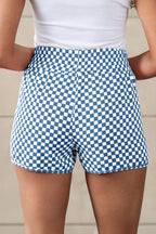 Brown Leopard High Waisted Athletic Shorts