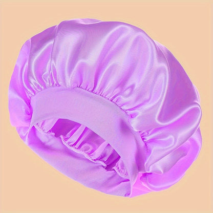 Unscented Silk Satin Sleep Cap Pink