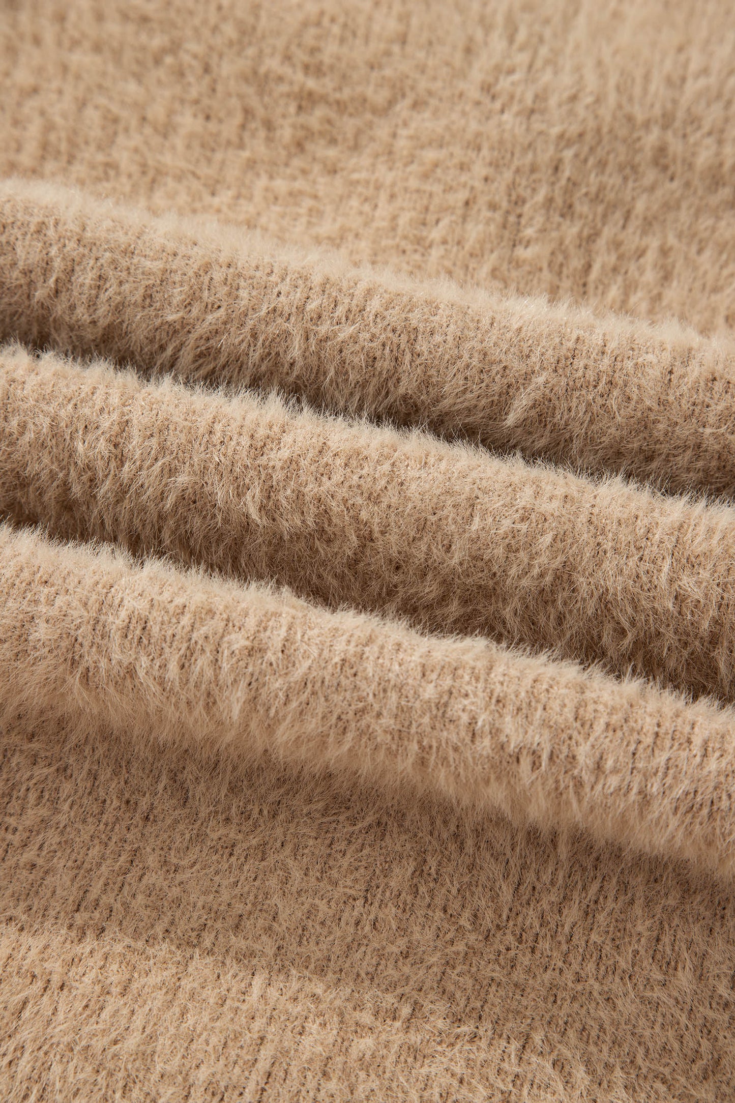 Dear-Lover Smoke Gray Fuzzy Cardigan For Cozy Style