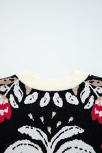Dear-Lover Beige Floral Knit Cardigan For Chic Style