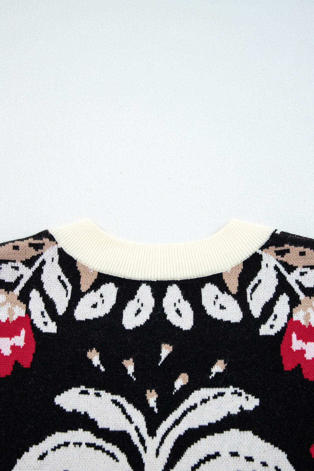 Dear-Lover Beige Floral Knit Cardigan For Chic Style