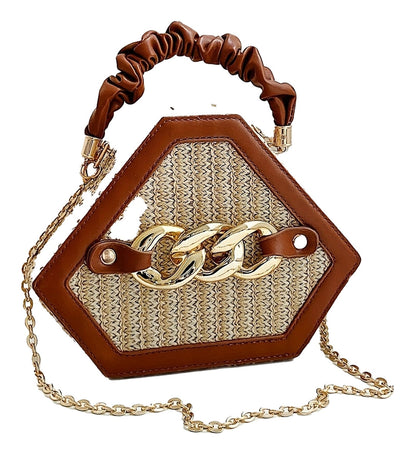 Stylish Niche Shaped Satchel Bag on Display