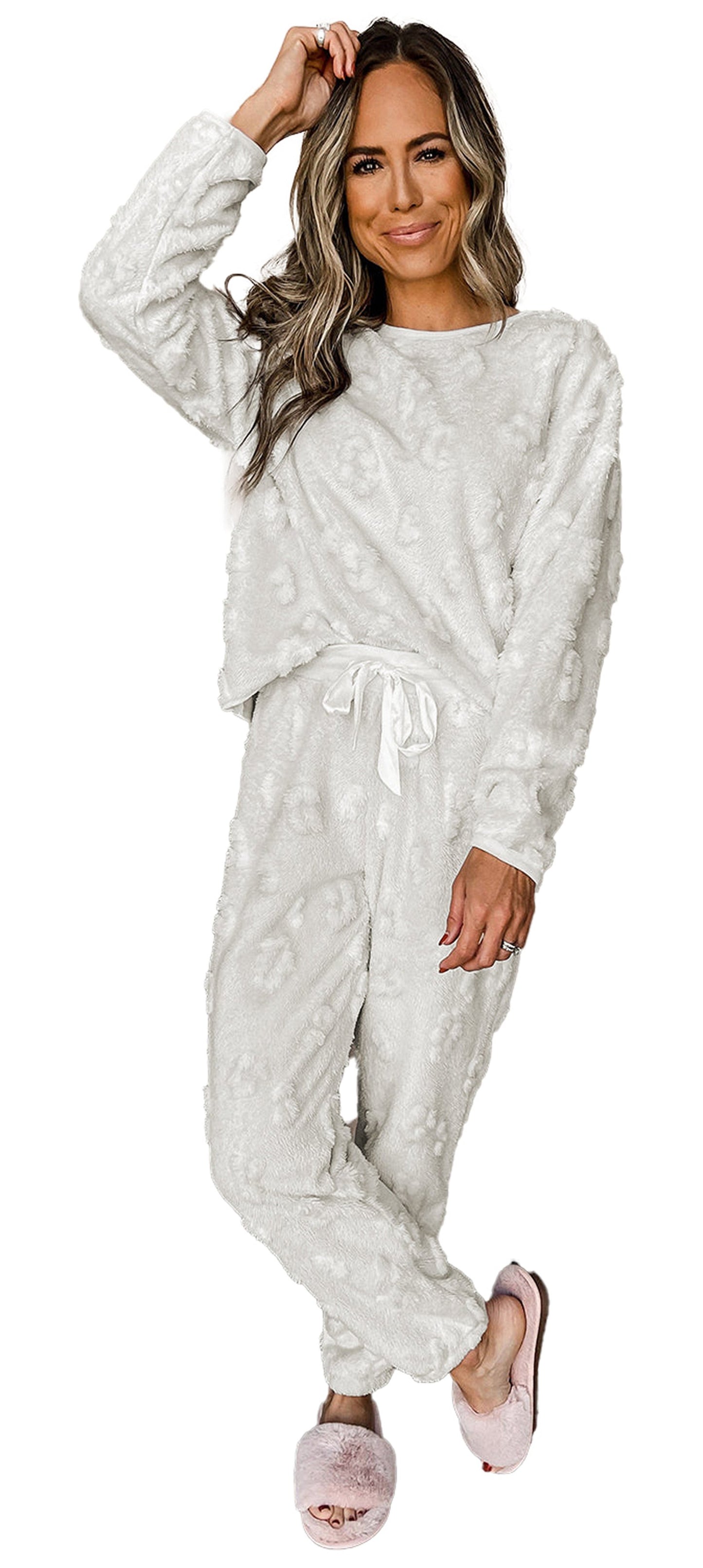 Light Grey Leopard Lounge Set For Comfort